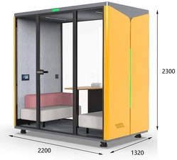 2-4 Person soundproof booth picture 2-4 Person soundproof booth picture