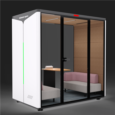 Modern Acoustic 2-4 Person Office Cabin